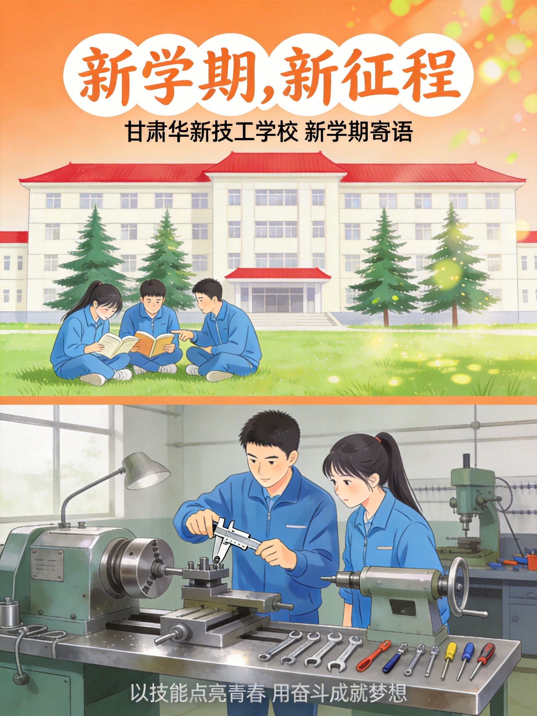 甘肃华新技工学校新学期寄语