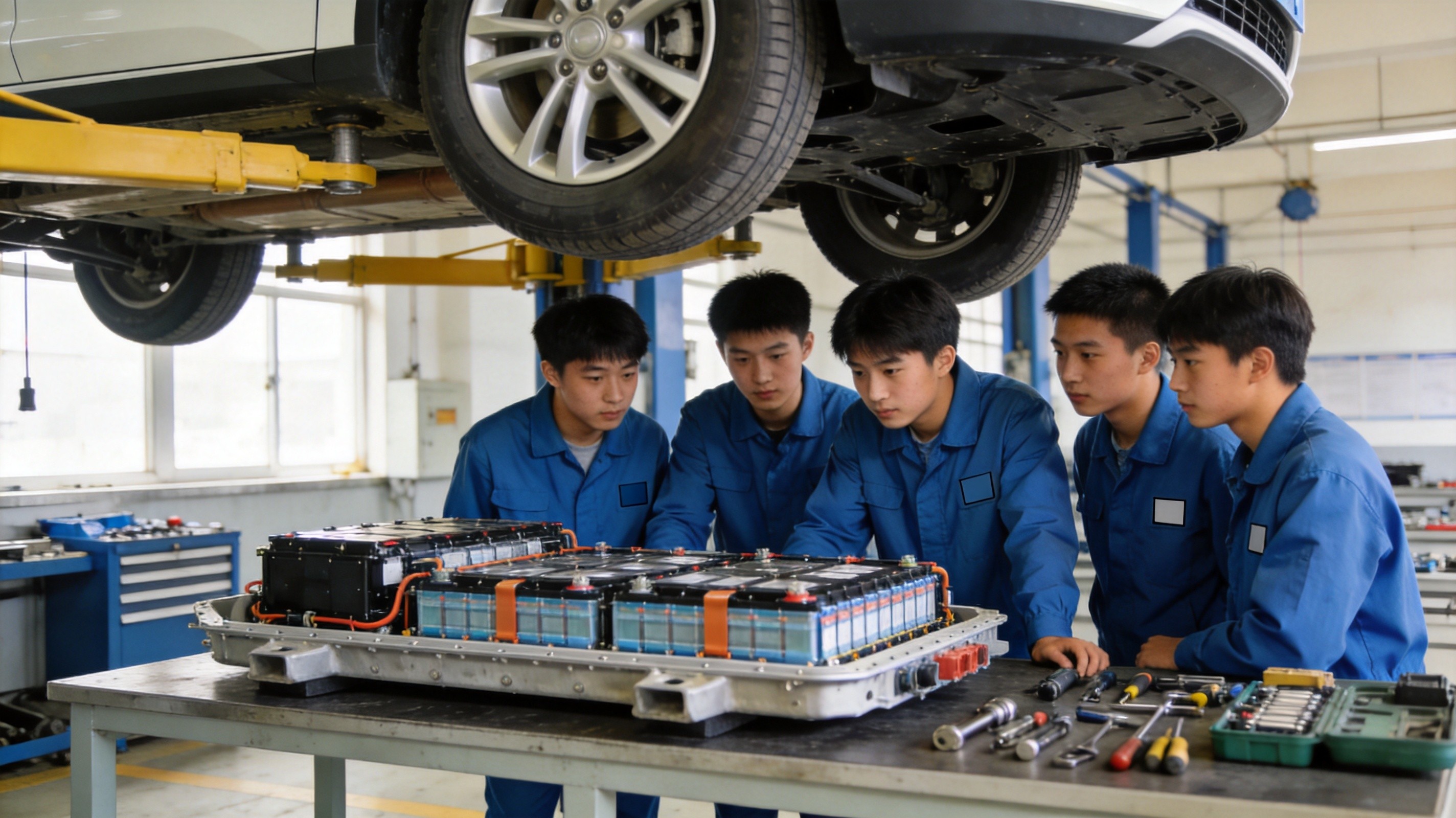 新能源车保有量近5000万辆、会修三电的店不到2%:八十万缺口下,还有充电桩运维这个新工种