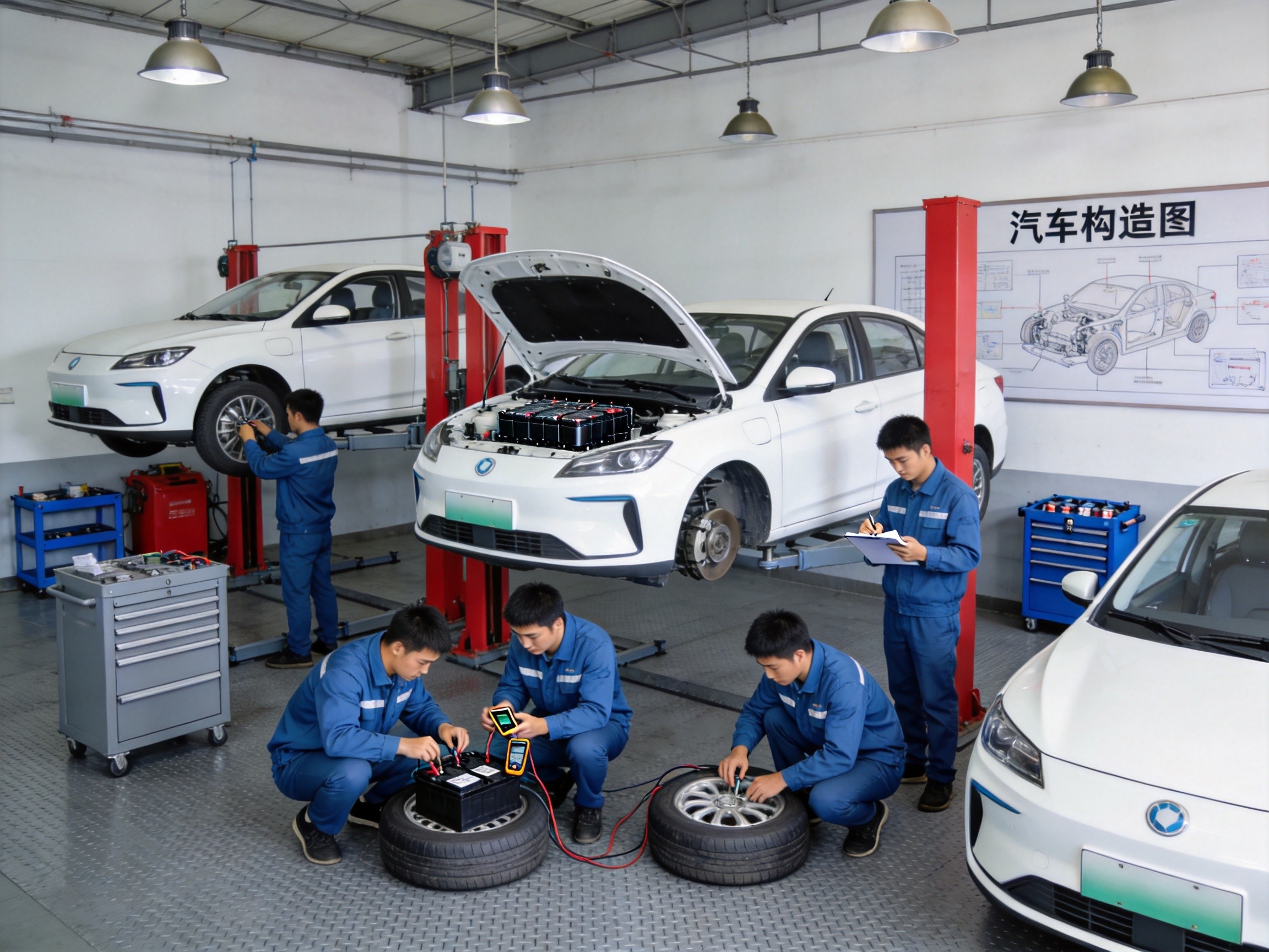 新能源汽修技师不足5万人，缺口20万每年扩大30%，学徒也有四千五