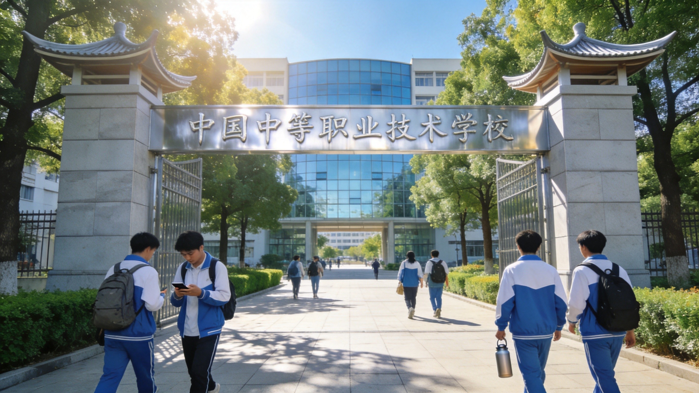 中职校门