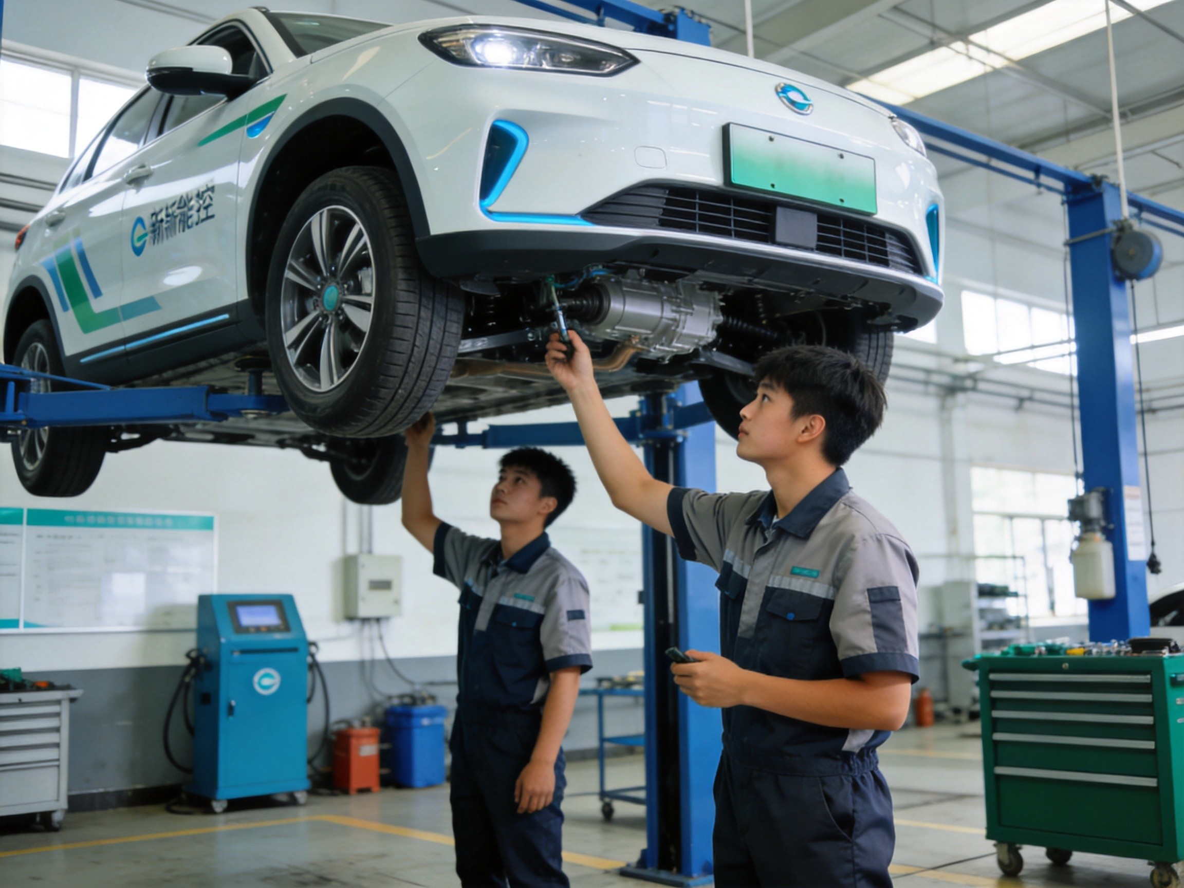 新能源车修车排队、技师缺口20万,学汽修的孩子赶上了最好的时候