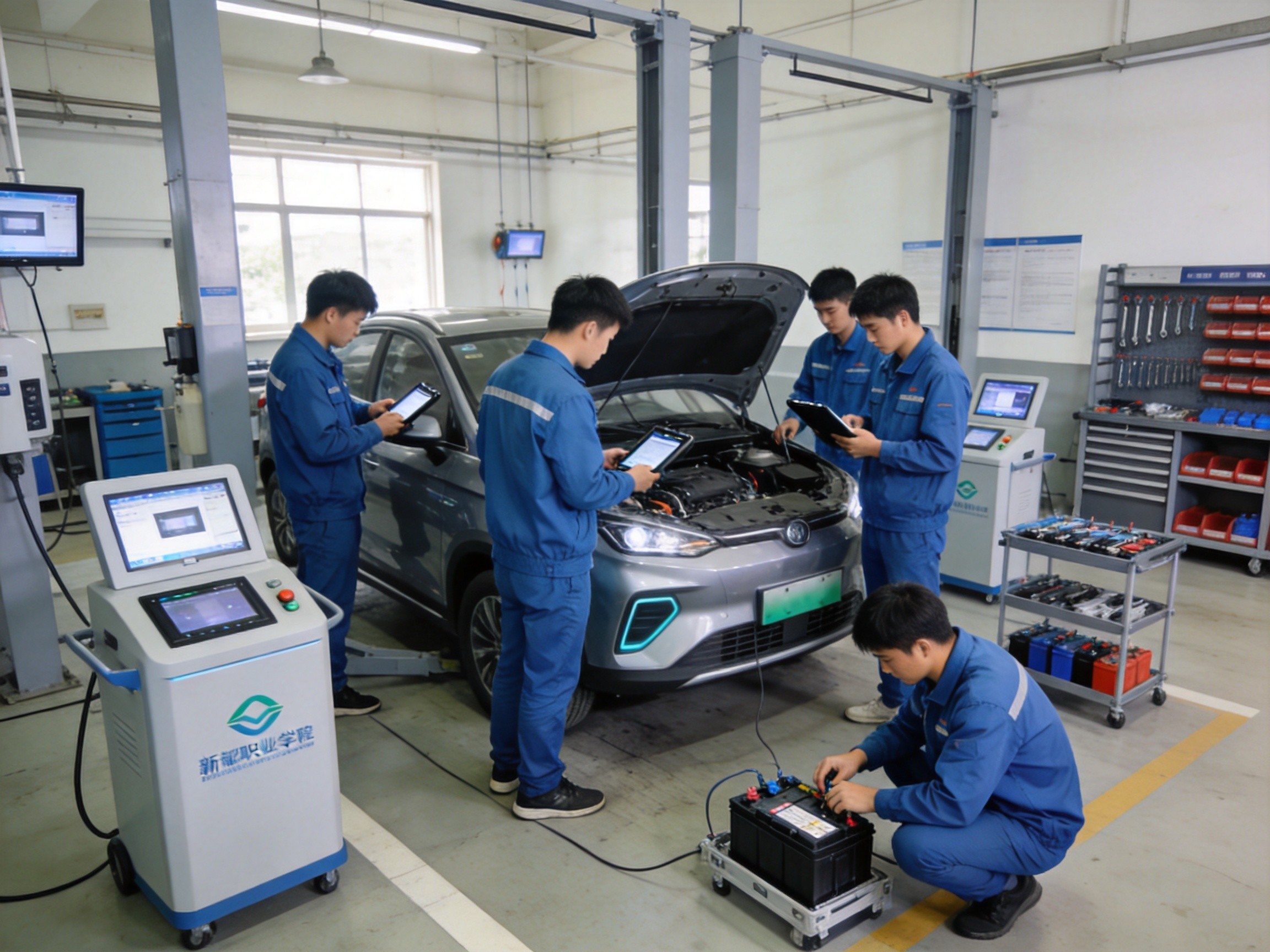 2026新能源汽车专业爆火!维修人才缺口300万+技工学校新风口