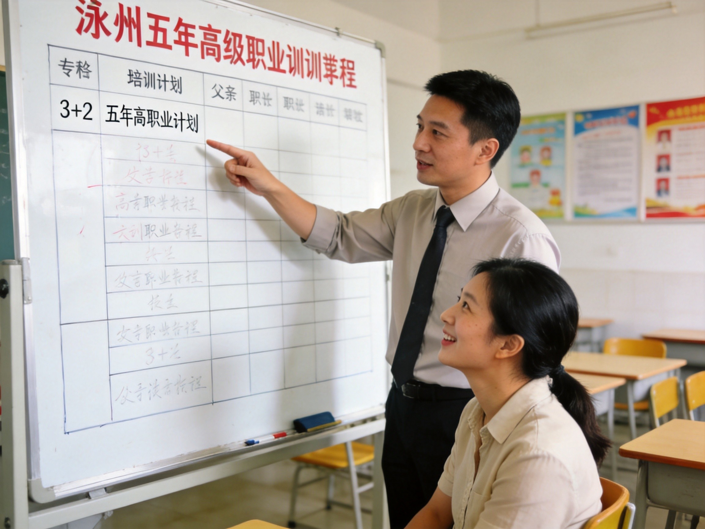 泉州中职招生老师为家长解读3+2五年制高职培养方案