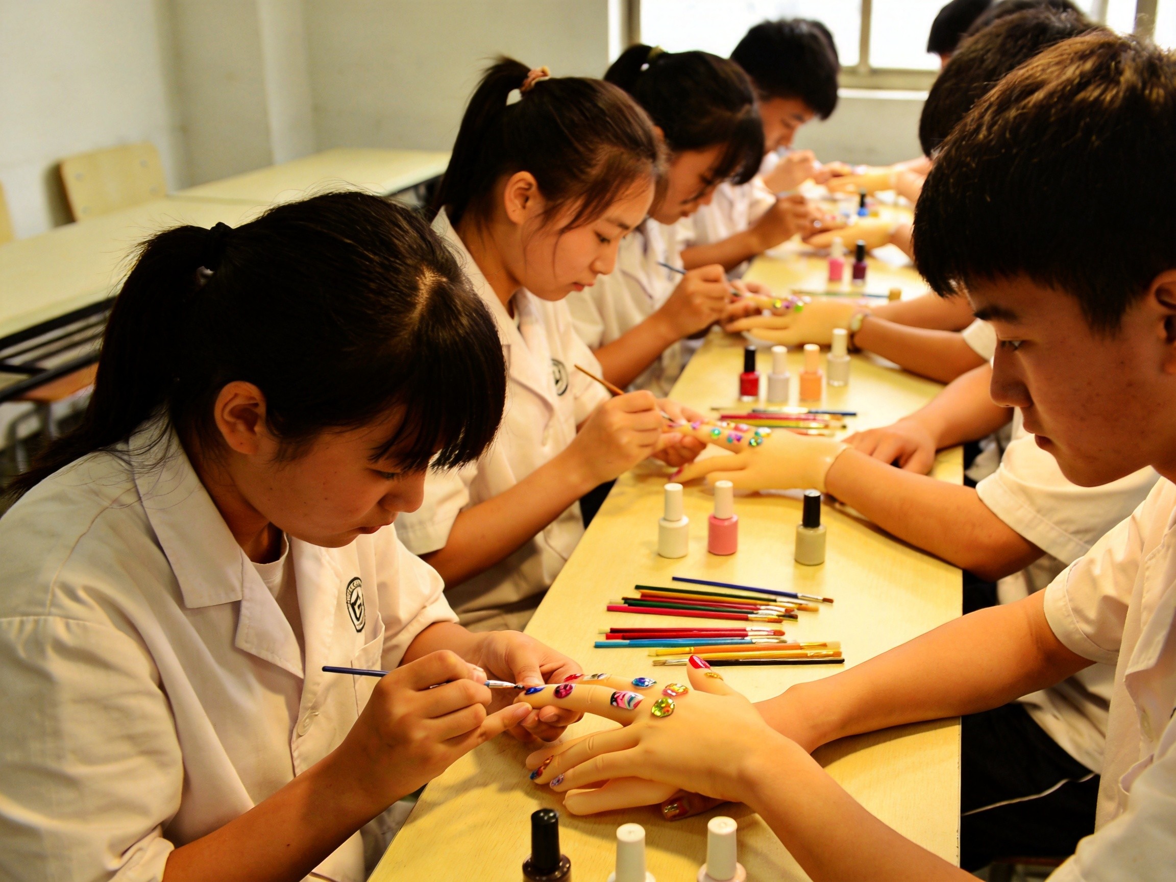 开学没几天,美业老板排队进学校开“订单班”:学形象设计的孩子,还没毕业就被订走