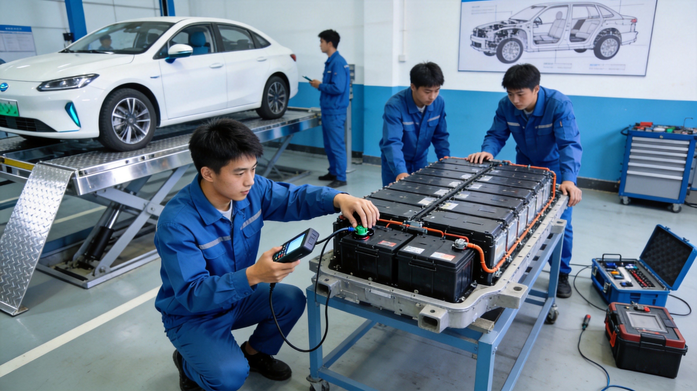 技工院校学生在城市轨道交通运输模拟舱实训